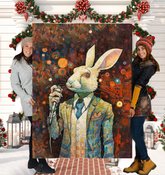 Bunny's Cozy Meadow Sherpa Blanket