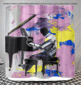 Tranquil Abstract Shower Curtain