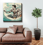 Surfing 1 36 Wrapped Canvas - Beyond T-shirts