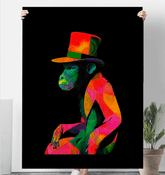 Playful Monkey Escape Sherpa Blanket - Beyond T-shirts