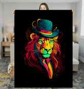 Elegant Feline Grace Sherpa Blanket - Beyond T-shirts