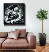 Lyrical Landscape Wrapped Canvas