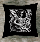 Saxophone Serenity Indoor Pillow