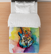 Melodious Mandolin Moods Duvet Cover