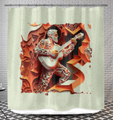 Melody Cascade Shower Curtain