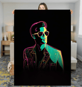 Chic Monochrome Couture Sherpa Blanket - Beyond T-shirts