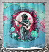 Serenading Strokes Shower Curtain