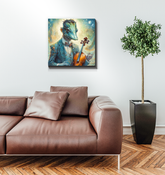 Wrapped Canvas Beach Volleyball.