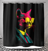 Enjoy a purr-fectly playful shower with the Cats & Bubbles Shower Curtain, bringing feline fun to your bathroom decor.