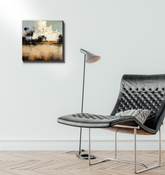 Desert Oasis Landscape Wrapped Canvas