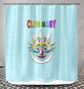 Front view of Fairy Tale Castle Shower Curtain.