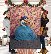 Cozy Kirigram Safari Trail Sherpa Blanket design.