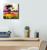 Sunset Splendor Landscape Wrapped Canvas