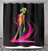Vogue Vibes Shower Curtain - Beyond T-shirts