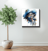 Playful Pitches Caricature Canvas - Beyond T-shirts