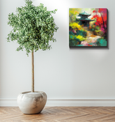 Desert Mirage Landscape Wrapped Canvas