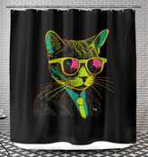 Paws and Whiskers Shower Curtain - Beyond T-shirts