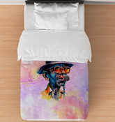 Bassist’s Blissful Bedtime Duvet Cover