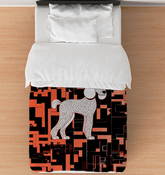 Whimsical Woofing Night Duvet Cover