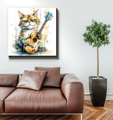 Amiable Astronaut's Astro-Adventure Wrapped Canvas