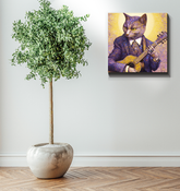 Squirrel art with suit and tie.