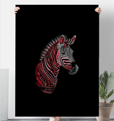 Playful Zebra Parade Snuggle Blanket