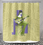 Fashion Fusion Artistry Shower Curtain - Beyond T-shirts