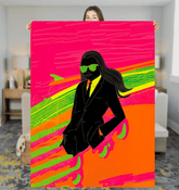 Glamour Graffiti Sherpa Throw - Beyond T-shirts