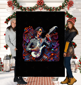 Vinyl Revival Musical Sherpa Blanket