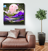 Captivating Canyons Desert Landscape Canvas