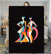 Fashion Fusion Abstract Sherpa Comforter - Beyond T-shirts