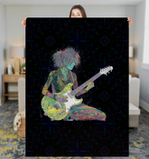 Meadow Serenity Sherpa Blanket - Front View