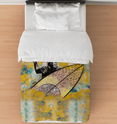 Elegant Surfing 5 14 Duvet Cover with a modern surf design for a chic bedroom ambiance.