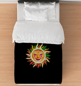 Soft and cozy Sleeping Woods Comforter on a neatly made bed.