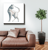 Graceful Purrfect Gaze Canvas - Beyond T-shirts