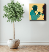 Harmonious Duets - Abstract Music Canvas Art - Beyond T-shirts