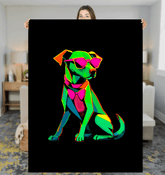 Doggy Harmony In Nature Sherpa Blanket - Beyond T-shirts