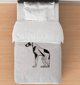 Dapper Dachshund Design Duvet Cover