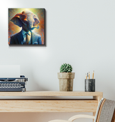 Elephant Dreamscape Wrapped Canvas