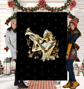 Melodious Motifs Sherpa Blanket