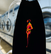 Ruffled Linen Laundry Tote - Beyond T-shirts