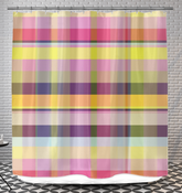 Illuminate your bathroom with the vibrant colors of the Neon Burst Shower Curtain, turning every shower into a lively experience.