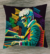 Hip-Hop Beat Street Outdoor Pillow