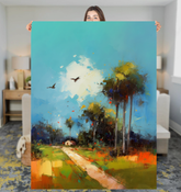 Celestial Night Sky Sherpa Blanket