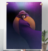 Boho Harmony Beyond Style Sherpa Blanket with bohemian design.