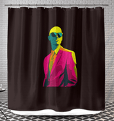 Abstract Elegance Bathroom Curtain - Beyond T-shirts