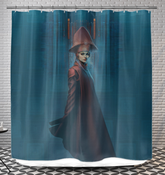 Mediterranean Escape Shower Curtain with Coastal Design