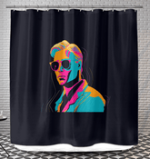 Graffiti Chic Shower Curtain - Beyond T-shirts