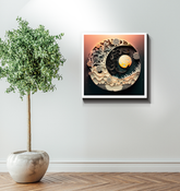 Wrapped canvas showing dynamic sprint and stroll scene.