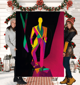 Retro Glamour Chevron Sherpa Blanket - Beyond T-shirts